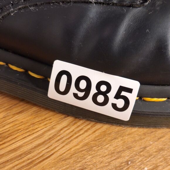 Dr. Martens 1460 Women’s 9 EU 41 Black Vegan Combat Lace Up Ankle Boots Doc - Picture 12 of 12